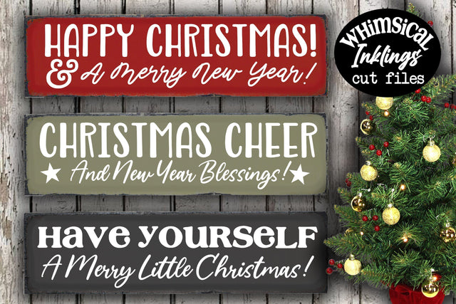 Happy Christmas SVG Set SVG Whimsical Inklings 