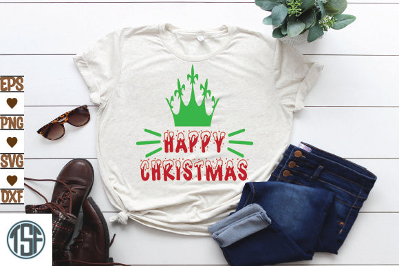 Happy Christmas SVG thesvgfactory 