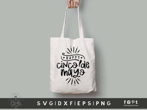 Happy Cinco De Mayo | Mexican Holiday Cut File SVG TheBlackCatPrints 