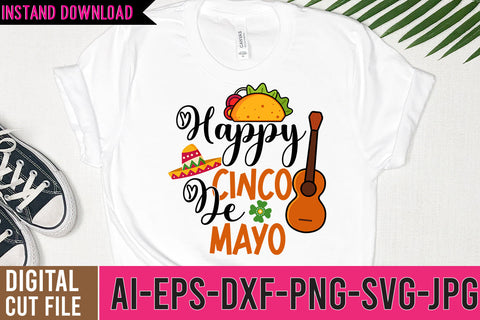 Happy Cinco De Mayo SVG Cut Files,Happy Cinco De Mayo SVG Design SVG BlackCatsMedia 