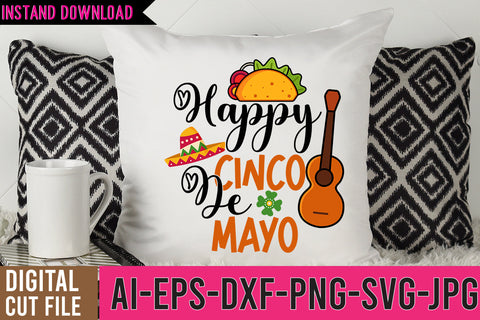 Happy Cinco De Mayo SVG Cut Files,Happy Cinco De Mayo SVG Design SVG BlackCatsMedia 