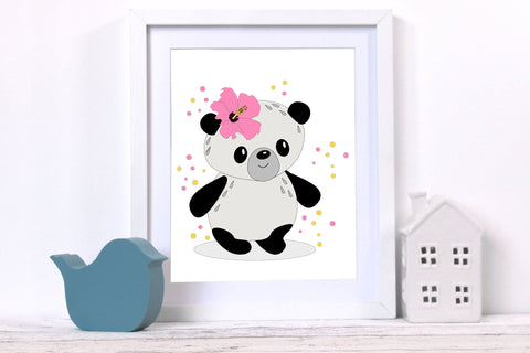 Happy cute cartoon animal - panda sublimation Sublimation LuckyTurtleArt 
