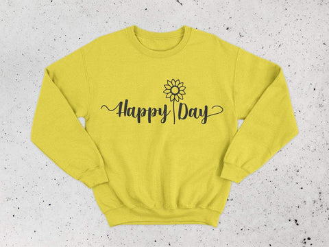 Happy Day svg, Sunflower svg, Spring svg, Nurse svg, flower svg, floral svg, daisy svg, sunflower clipart, sunflowers svg, summer svg SVG CutLeafSvg 