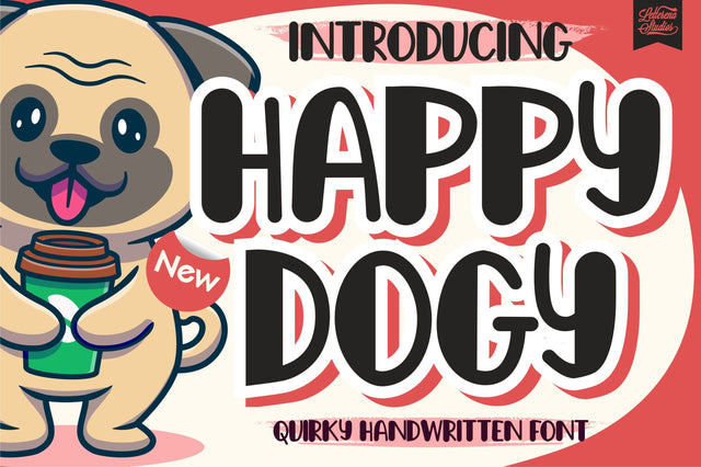 Happy Dogy Font Letterena Studios 