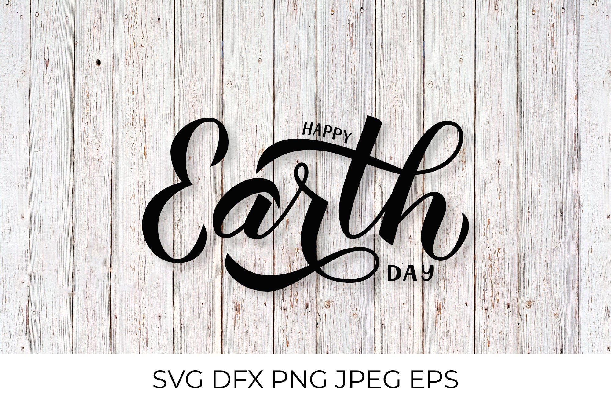 Happy Earth Day calligraphy hand lettering - So Fontsy