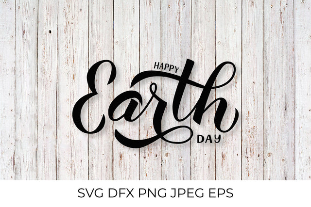 Happy Earth Day calligraphy hand lettering SVG LaBelezoka 