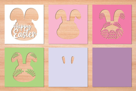 Happy Easter- 3D Layered Paper Cut SVG 10 SVG Slim Studio 