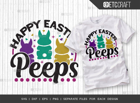 Happy Easter Bundle Vol-07 | Welcome Peeps Svg | Chillin With My Peeps Svg | Happy Easter Peeps Svg | Hanging With My Peeps Svg | Easter Quote Design SVG ETC Craft 
