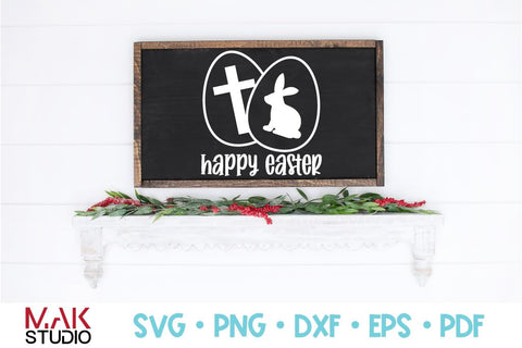 Happy easter bunny svg SVG MAKStudion 