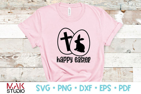 Happy easter bunny svg SVG MAKStudion 