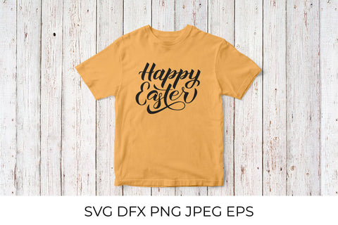 Happy Easter calligraphy hand lettering SVG LaBelezoka 