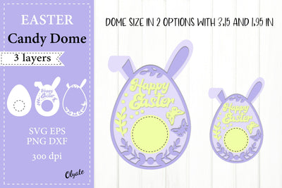 Happy Easter Candy Dome SVG. Egg Candy Dome SVG SVG Olga Terlyanskaya 