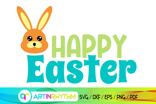 happy Easter day, egg svg, bunny svg, spring svg SVG Artinrhythm shop 