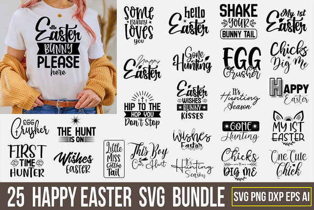 Happy Easter Day SVG Bundle SVG nirmal108roy 