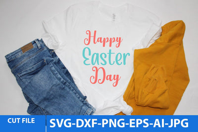 Happy Easter Day SVG Cut File, Happy Easter Day PNG SVG BlackCatsMedia 