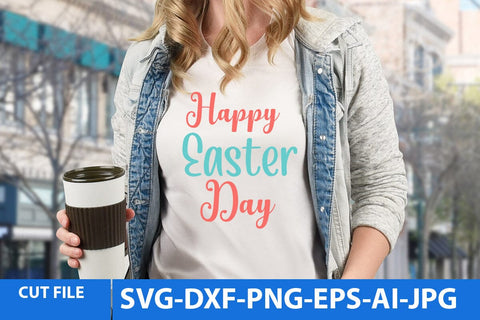 Happy Easter Day SVG Cut File, Happy Easter Day PNG SVG BlackCatsMedia 