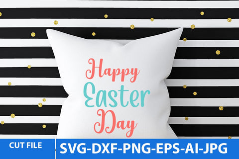 Happy Easter Day SVG Cut File, Happy Easter Day PNG SVG BlackCatsMedia 