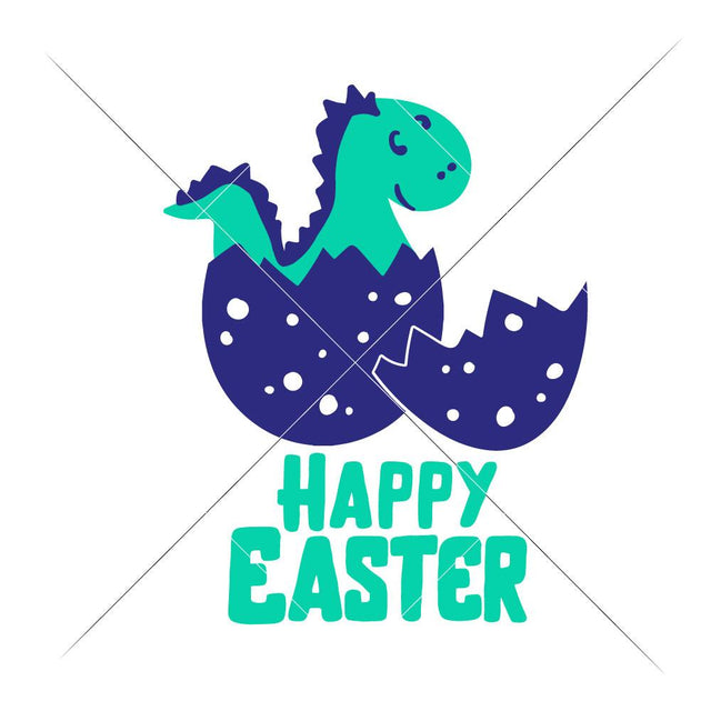 Happy Easter Dino SVG Chameleon Cuttables 