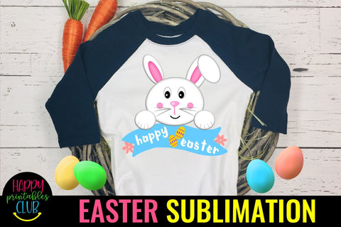 Happy Easter -Easter Sublimation PNG- Sublimation Easter png Sublimation Happy Printables Club 