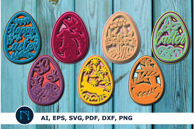 Happy Easter egg SVG, 3d egg bundle SVG MD JOYNAL ABDIN 