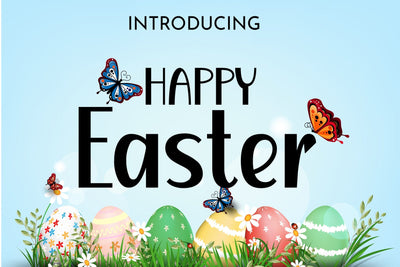 Happy Easter Font Fox7 By Rattana 