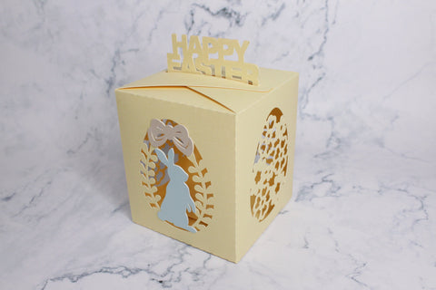 Happy easter gift box svg, Easter lantern svg SVG CuttingLineStore 