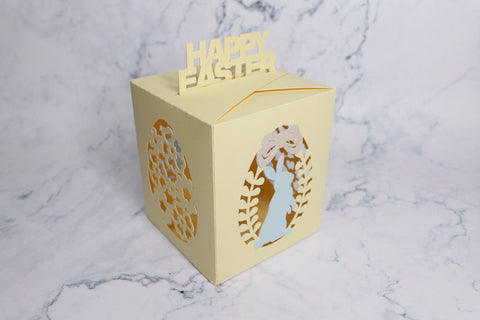 Happy easter gift box svg, Easter lantern svg SVG CuttingLineStore 