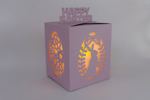 Happy easter gift box svg, Easter lantern svg SVG CuttingLineStore 