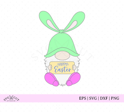 Happy Easter Gnome SVG Cut Files SVG SVG Cut Studio 