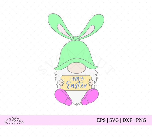 Happy Easter Gnome SVG Cut Files SVG SVG Cut Studio 