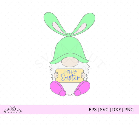 Happy Easter Gnome SVG Cut Files SVG SVG Cut Studio 