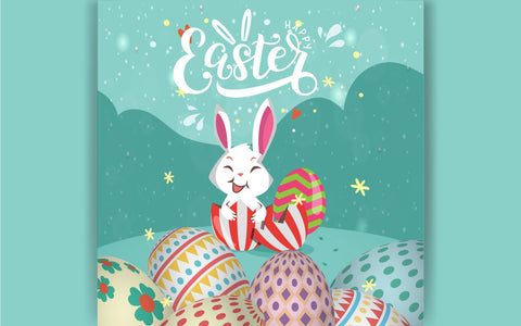 Happy Easter Greeting Card Design SVG naemmiah021 
