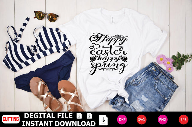 Happy Easter Happy Spring SVG Shahin alam 