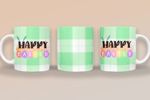 Happy Easter I Easter Mug Sublimation I Easter Mug Wrap PNG Sublimation Happy Printables Club 