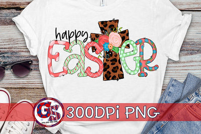 Happy Easter PNG for Sublimation Sublimation Greedy Stitches 