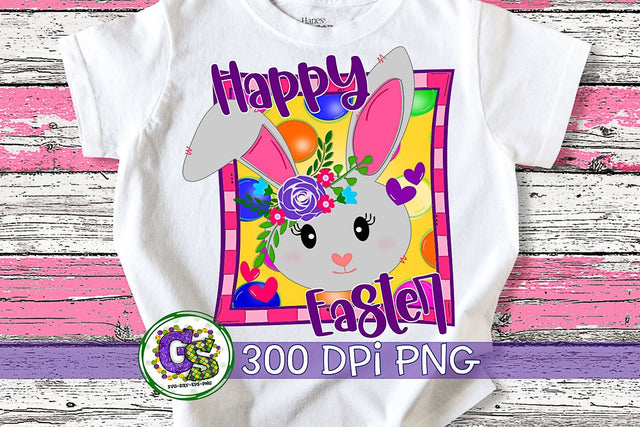 Happy Easter PNG for Sublimation Sublimation Greedy Stitches 