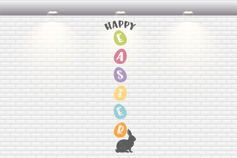 Happy Easter Porch Sign - SVG, PNG, DXF, EPS SVG Elsie Loves Design 