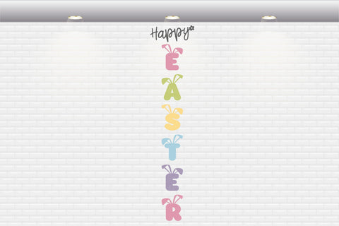 Happy Easter Porch Sign - SVG, PNG, DXF, EPS SVG Elsie Loves Design 