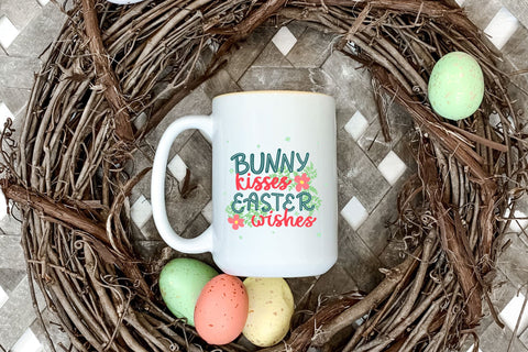 Happy easter quotes. Bunny kisses, Easter wishes. PNG, EPS SVG Angelina Semenova 