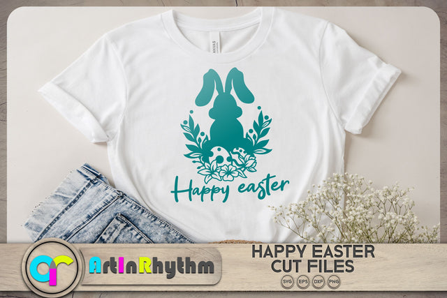 Happy Easter rabbit svg / Easter bunny svg SVG Artinrhythm shop 