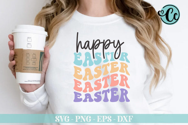 Happy Easter Retro Design, Easter Svg SVG Crazy Craft 