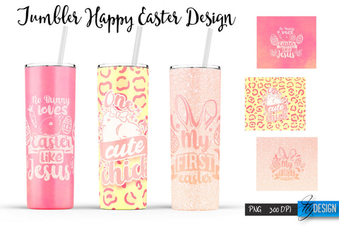 Happy Easter Sublimation |Bunny 20 Oz Tumbler | Egg Hunt v.2 Sublimation Fly Design 