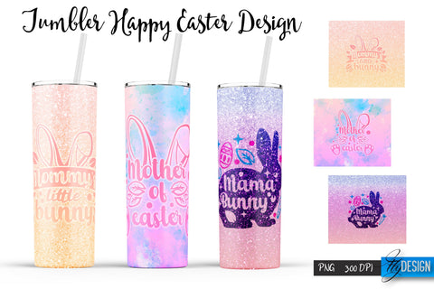Happy Easter Sublimation |Bunny 20 Oz Tumbler | Egg Hunt v.2 Sublimation Fly Design 