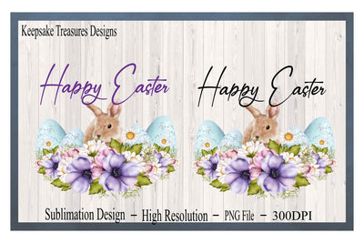 Happy Easter, Sublimation Bunny, PNG for Sublimation, Multiple Uses, Sublimation Printable Sublimation Keepsake Treasures Designs LLC. 