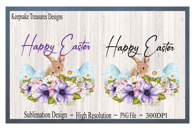 Happy Easter, Sublimation Bunny, PNG for Sublimation, Multiple Uses, Sublimation Printable Sublimation Keepsake Treasures Designs LLC. 