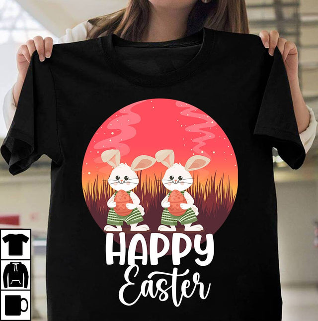 Happy Easter Sublimation Design, Happy Easter T-Shirt Design, Happy Easter Sublimation Design, Happy Easter Sublimation PNG , Easter Day Sublimation Bundle,Happy Easter Day Sublimation Bundle SVG BlackCatsMedia 