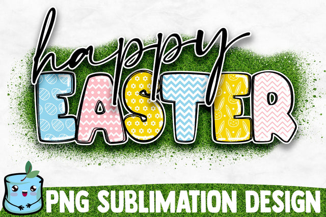 Happy Easter Sublimation Design Sublimation MintyMarshmallows 