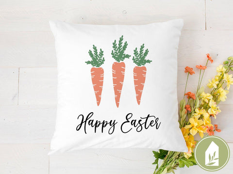Happy Easter SVG | 3 Carrots svg | Spring Farmhouse Sign Design SVG LilleJuniper 