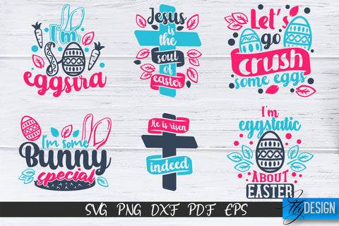Happy Easter SVG Bundle | Easter Bunny SVG | Quote SVG | v.2 SVG Fly Design 