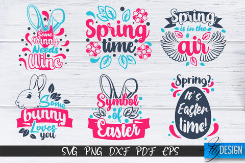Happy Easter SVG Bundle | Easter Bunny SVG | Quote SVG | v.2 SVG Fly Design 